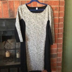 Body slimming, color block, mini sheath dress